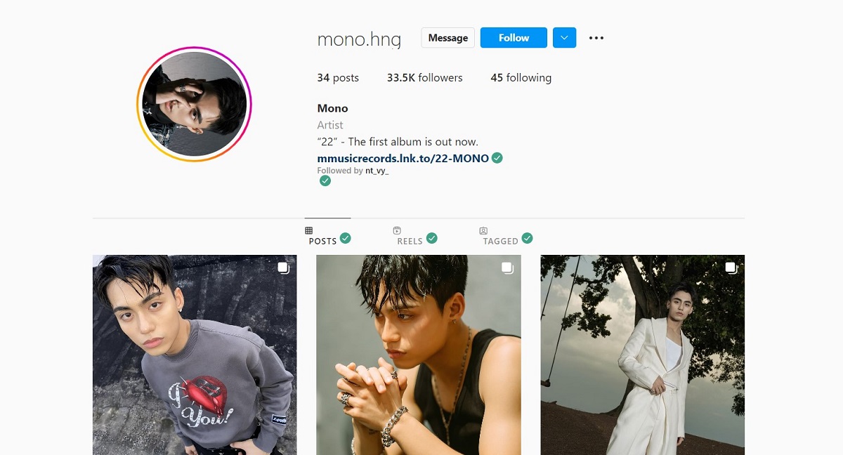 Instagram của Mono